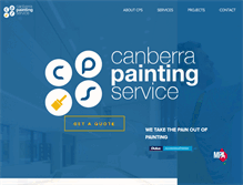 Tablet Screenshot of canberrapainting.com.au